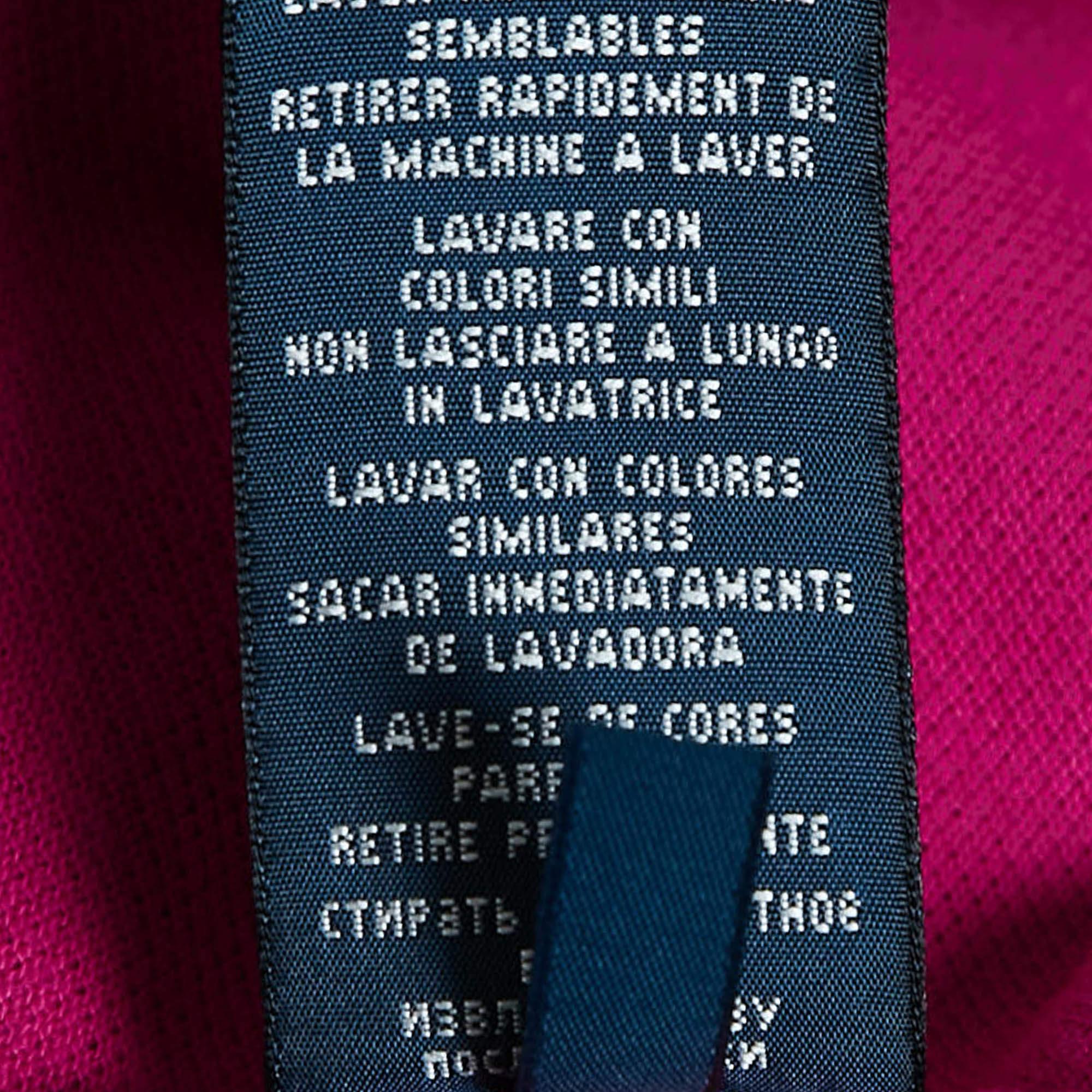 Polo Ralph Lauren Rosa a righe in cotone piqué M. T. I. in vendita 3