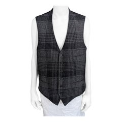 Gilet en cachemire à carreaux pour hommes de Ralph Lauren, Label violet