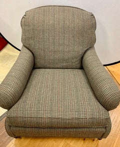 Ralph Lauren Plaid Reading Chair Lounge Chair RL Tweed Fabric