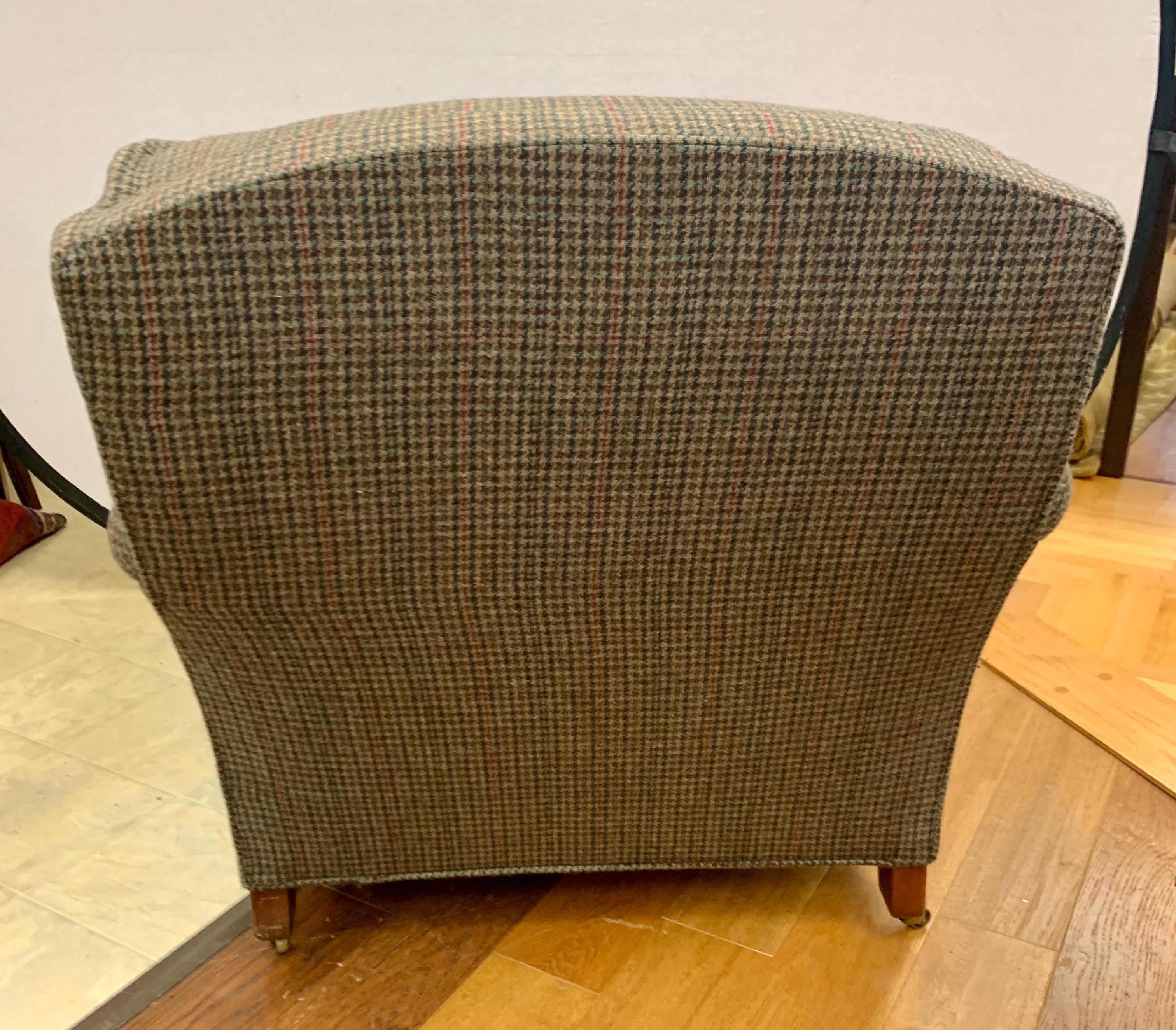tweed fabric chair