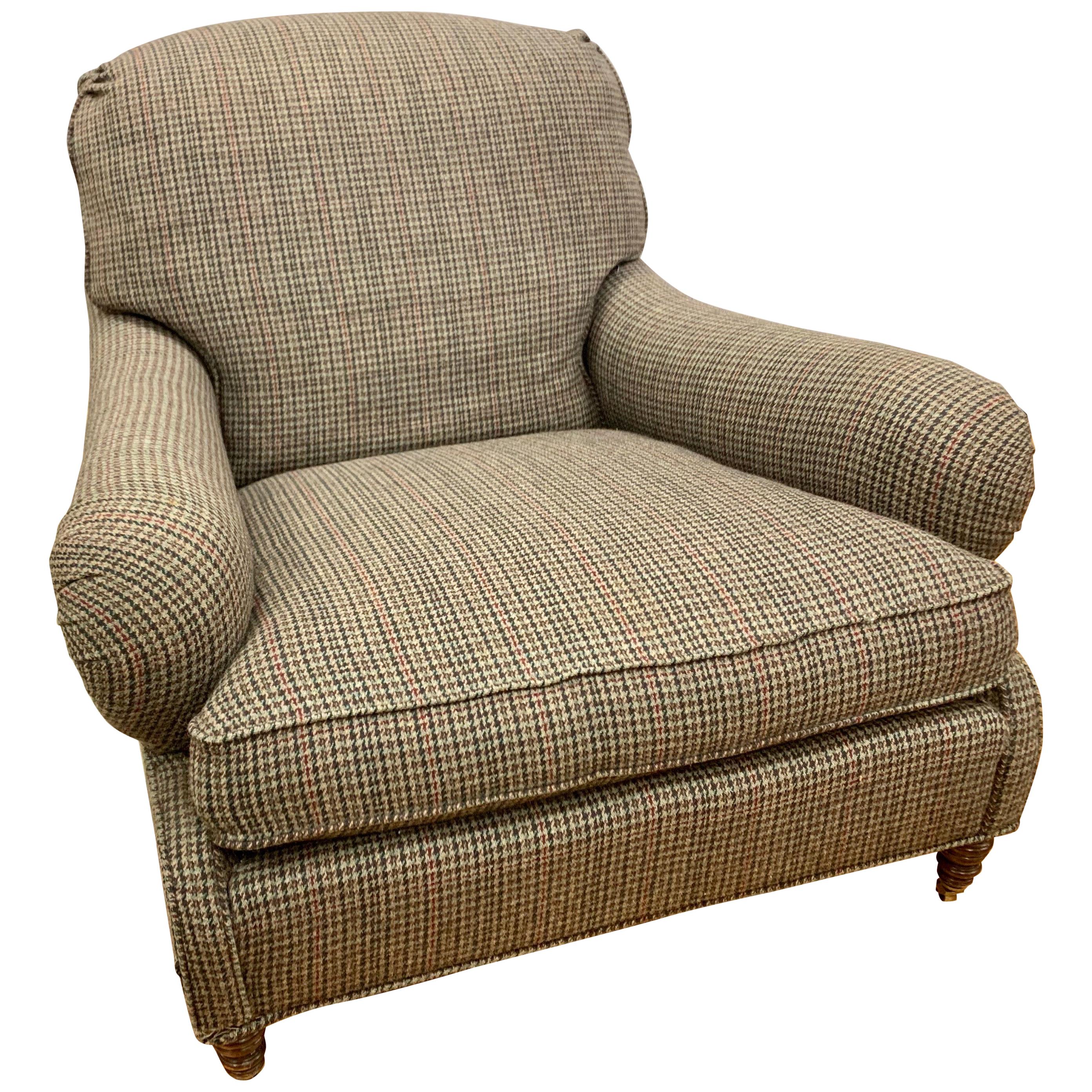 Ralph Lauren Plaid Reading Chair Lounge Chair RL Tweed Fabric at 1stDibs | ralph  lauren plaid chair, tweed lounge chair, fabric reading chair