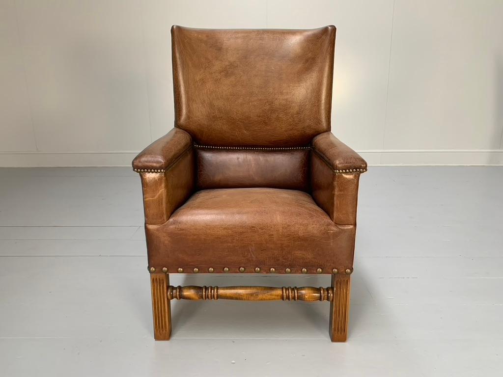 Ralph Lauren „Polo“ 8er-Esszimmerstühle-Suite (Leder) im Angebot