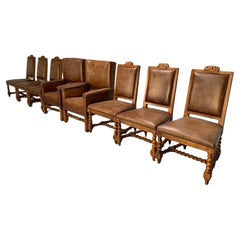 Used Ralph Lauren "Polo" 8 Dining Chair Suite
