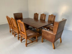 Ralph Lauren "Polo" Dining Table & 8 Chair Suite