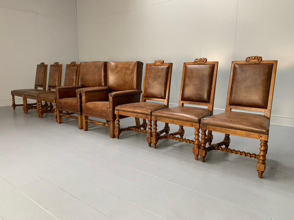 XXIe siècle et contemporain Table de salle à manger et ensemble de 8 chaises Polo Ralph Lauren en vente