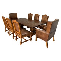 Ralph Lauren "Polo" Dining Table & 8 Chair Suite
