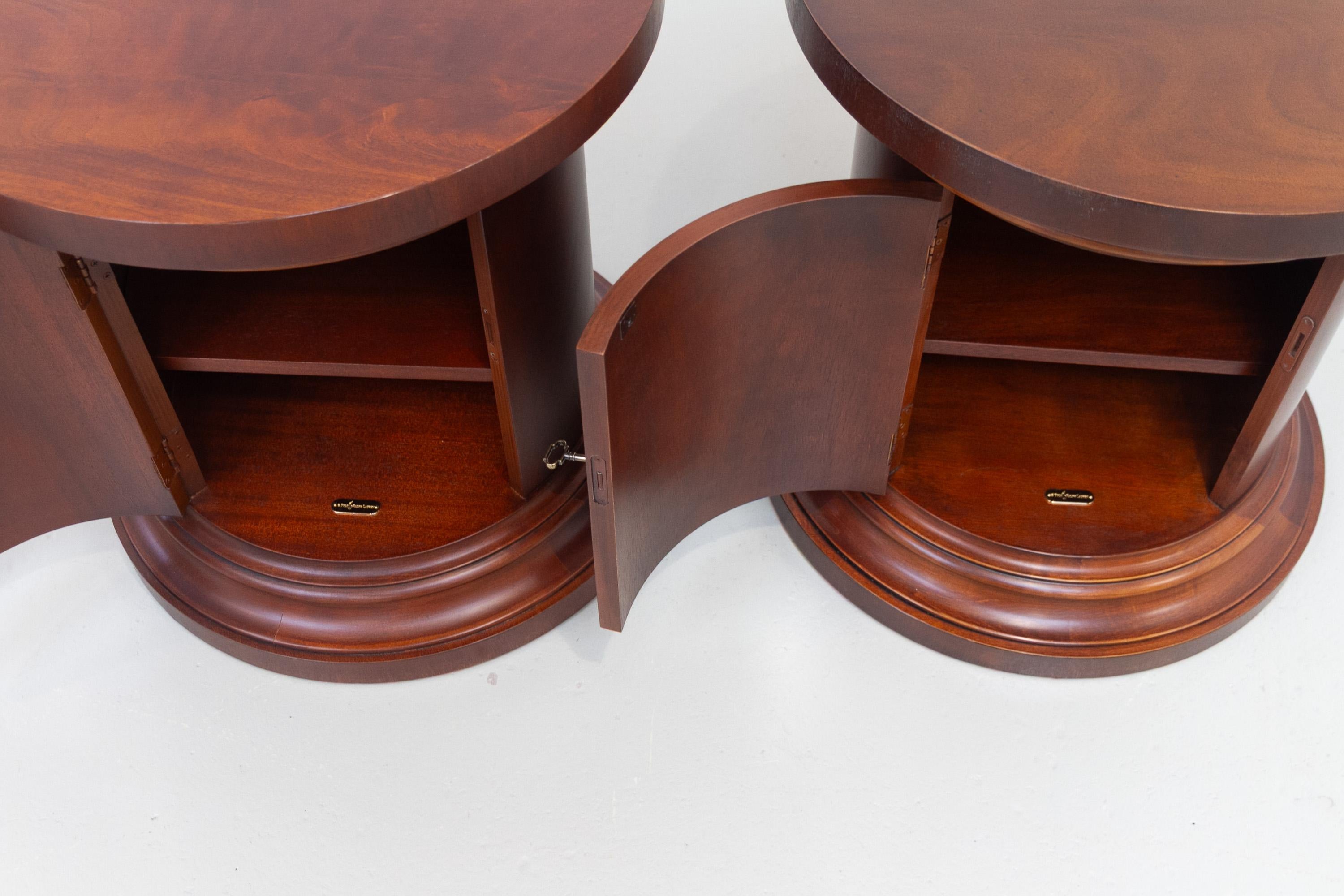 Ralph Lauren Polo Mahogany Bedside Tables, 1990s. Set of 2. For Sale 9
