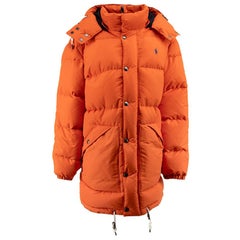 Ralph Lauren Polo Ralph Lauren Orange Long Puffer Coat Size M