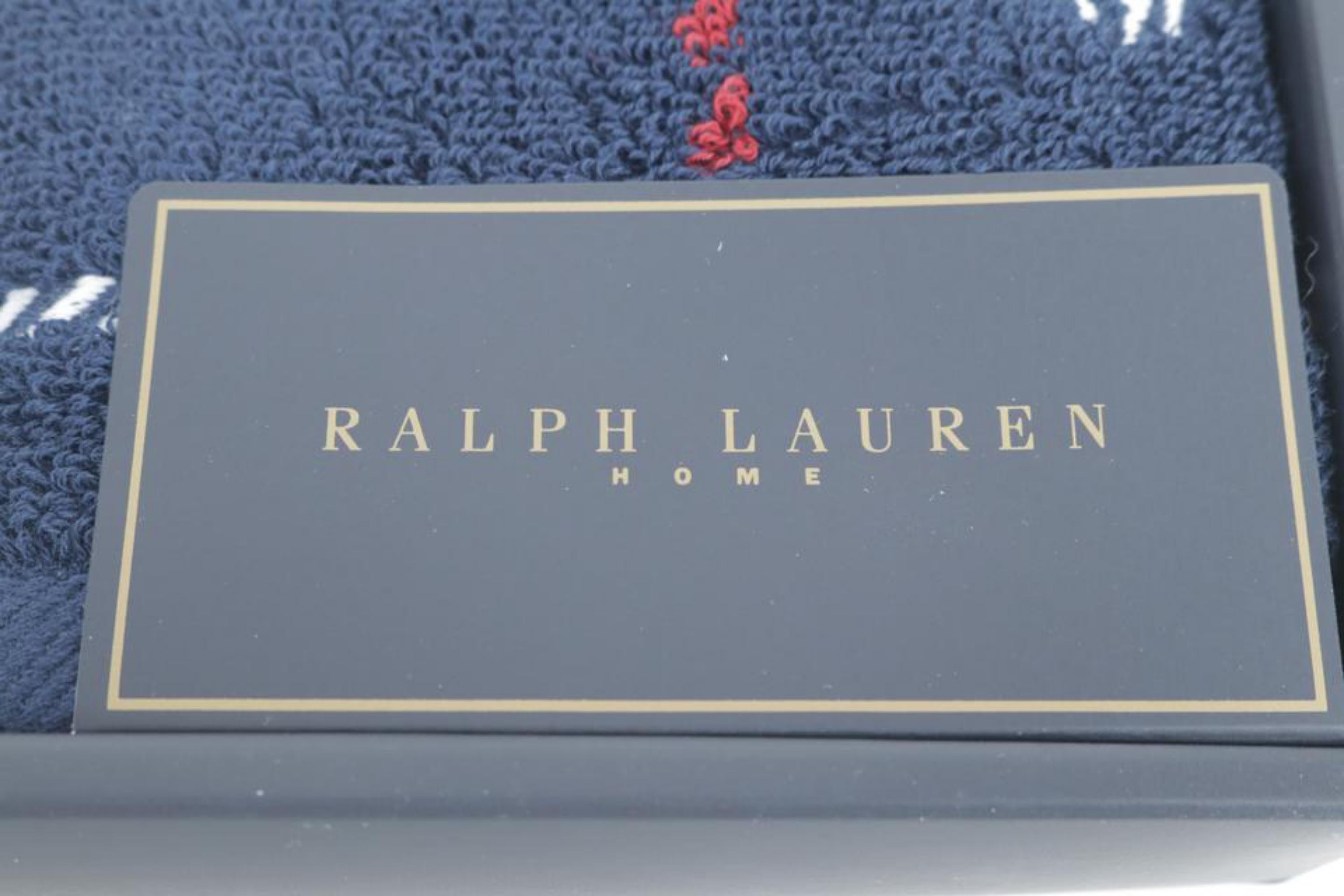 Ralph Lauren Polo Towel Set Navy 2M54a 4