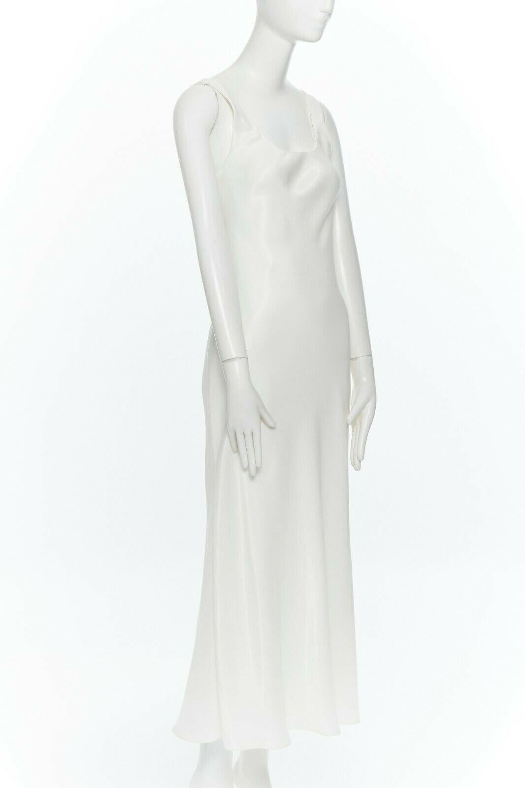 white square neck sleeveless dress