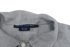Camicetta Popover di Ralph Lauren in lino grigio
