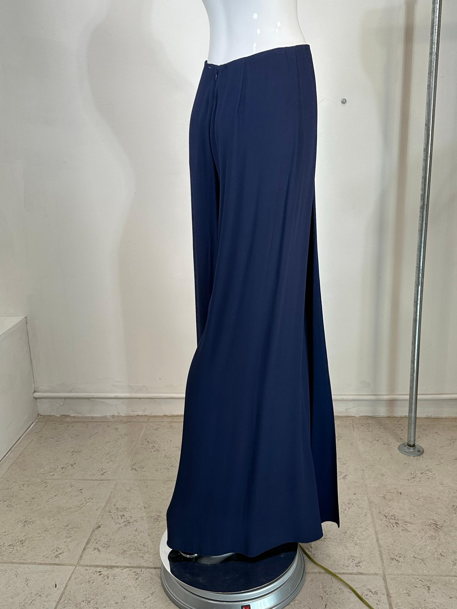 Ralph Lauren Pre Fall 2018 Unworn With Tag 6 Button Front Wide Wrap Leg Pant 4  In Excellent Condition For Sale In West Palm Beach, FL