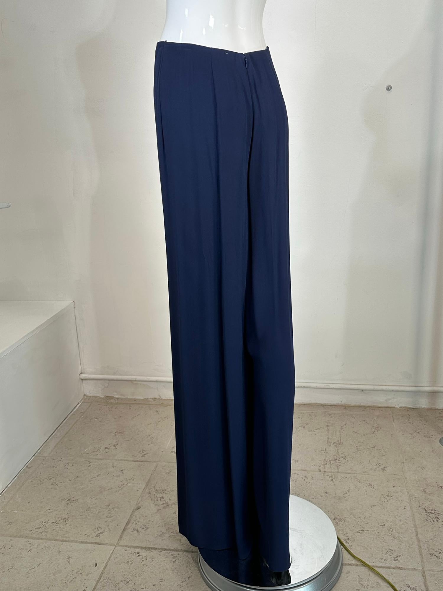 Ralph Lauren Pre Fall 2018 Unworn With Tag 6 Button Front Wide Wrap Leg Pant 4  For Sale 1