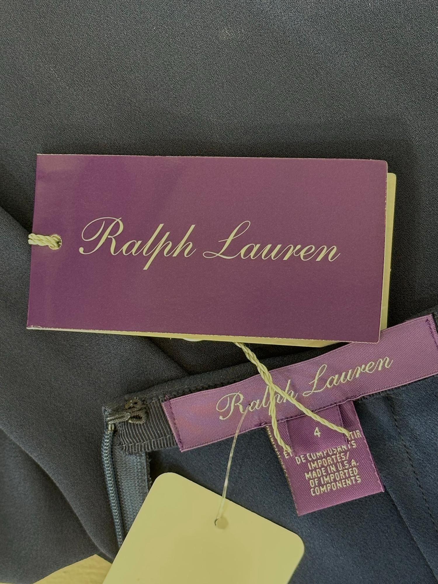 Ralph Lauren Pre Fall 2018 Unworn With Tag 6 Button Front Wide Wrap Leg Pant 4  For Sale 4