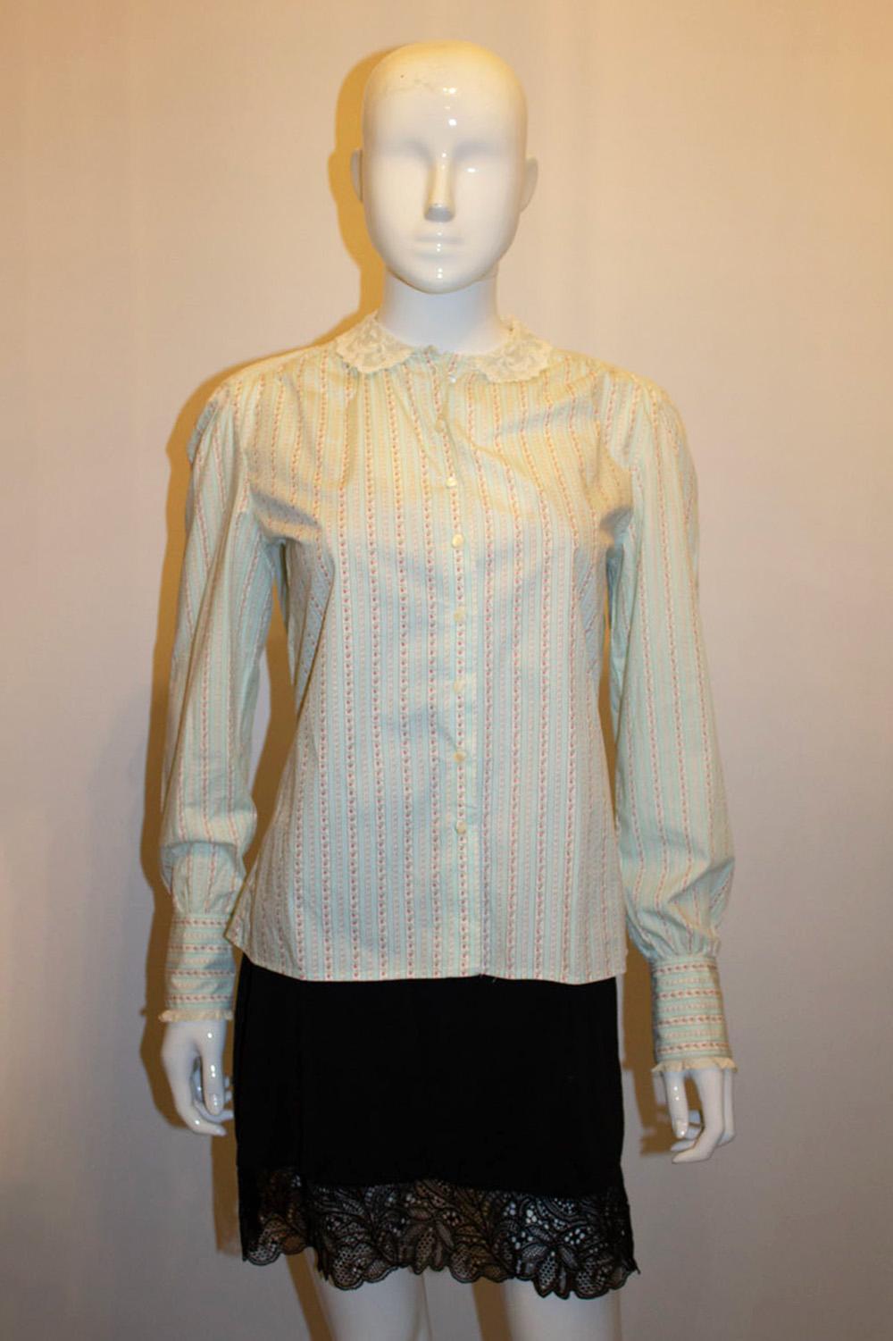 Ralph Lauren , hübsches Vintage-Hemd mit Spitzenbesatz im Angebot 2