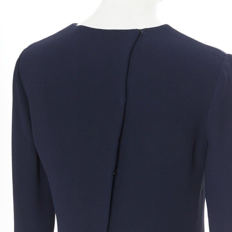 RALPH LAUREN Purple Collection navy blue viscose crepe 3/4 sleeve top US0 XS
Reference: LNKO/A01703
Brand: Ralph Lauren
Material: Others
Color: Navy
Pattern: Solid
Closure: Hook & Eye
Extra Details: Navy blue crepe. Hook eye closure at back.
Made
