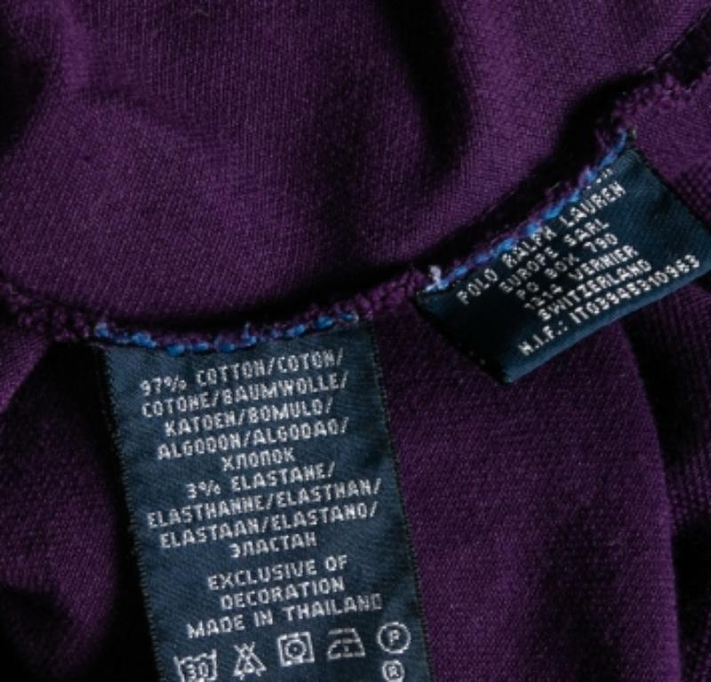 De los hombres Polo Ralph Lauren de algodón morado XL en venta