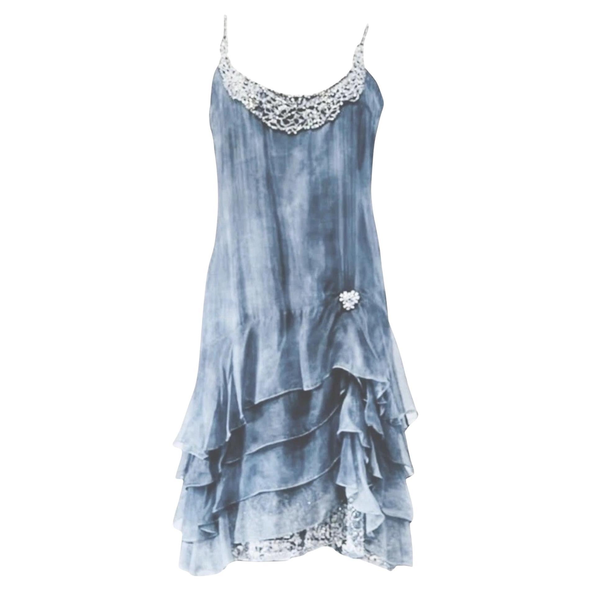 Ralph Lauren Purple Label - Vestito in seta con perline, P/E 2010 in vendita