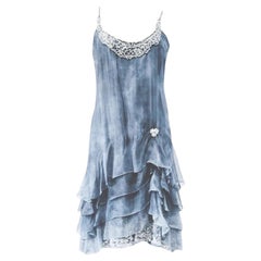 Ralph Lauren Purple Label Aqua Silk Beaded Fit & Flare Dress, S/S 2010