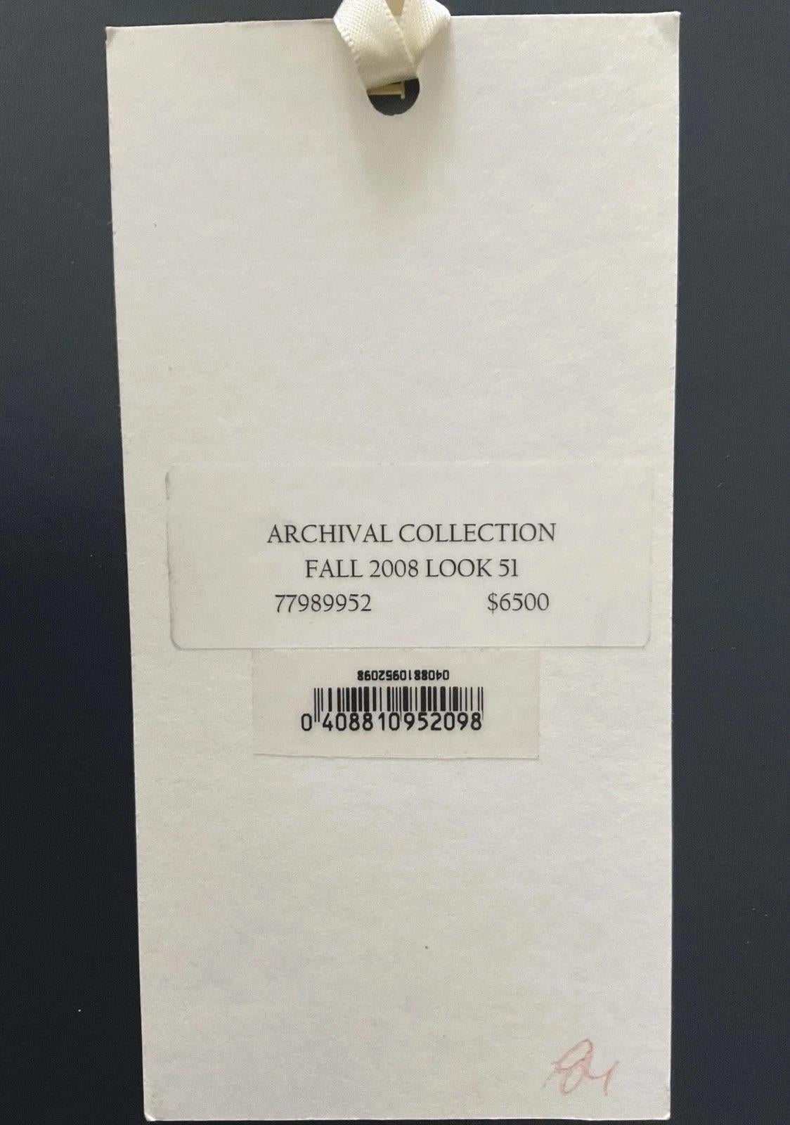 Ralph Lauren Purple Label Schwarzes, perlenbesetztes, trägerloses Cocktailkleid aus Seide, F/W 2008 im Angebot 4