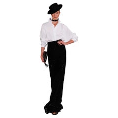 Ralph Lauren Purple Label Black Beaded Tulle Maxi Skirt, S/S 2013