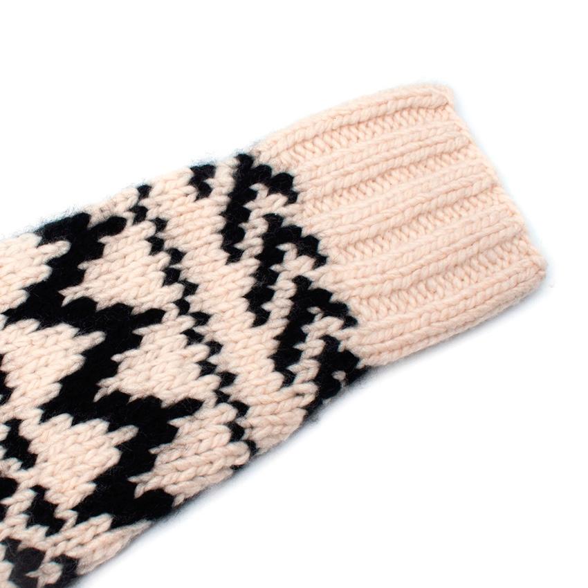 Ralph Lauren Purple Label Schwarzer & cremefarbener Fairisle-Strickpullover im Angebot 2