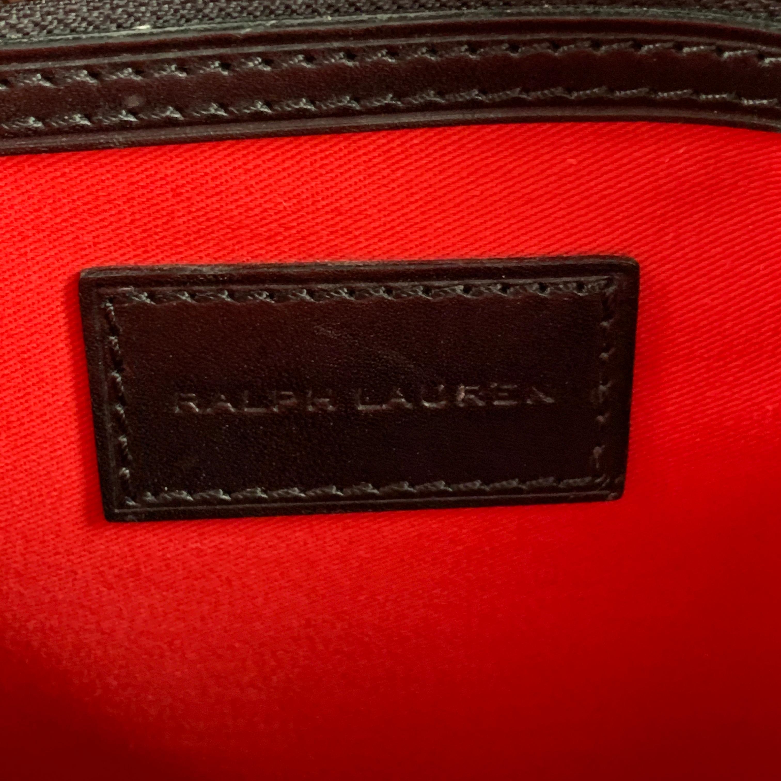 Men's RALPH LAUREN Purple Label Black Leather Briefcase