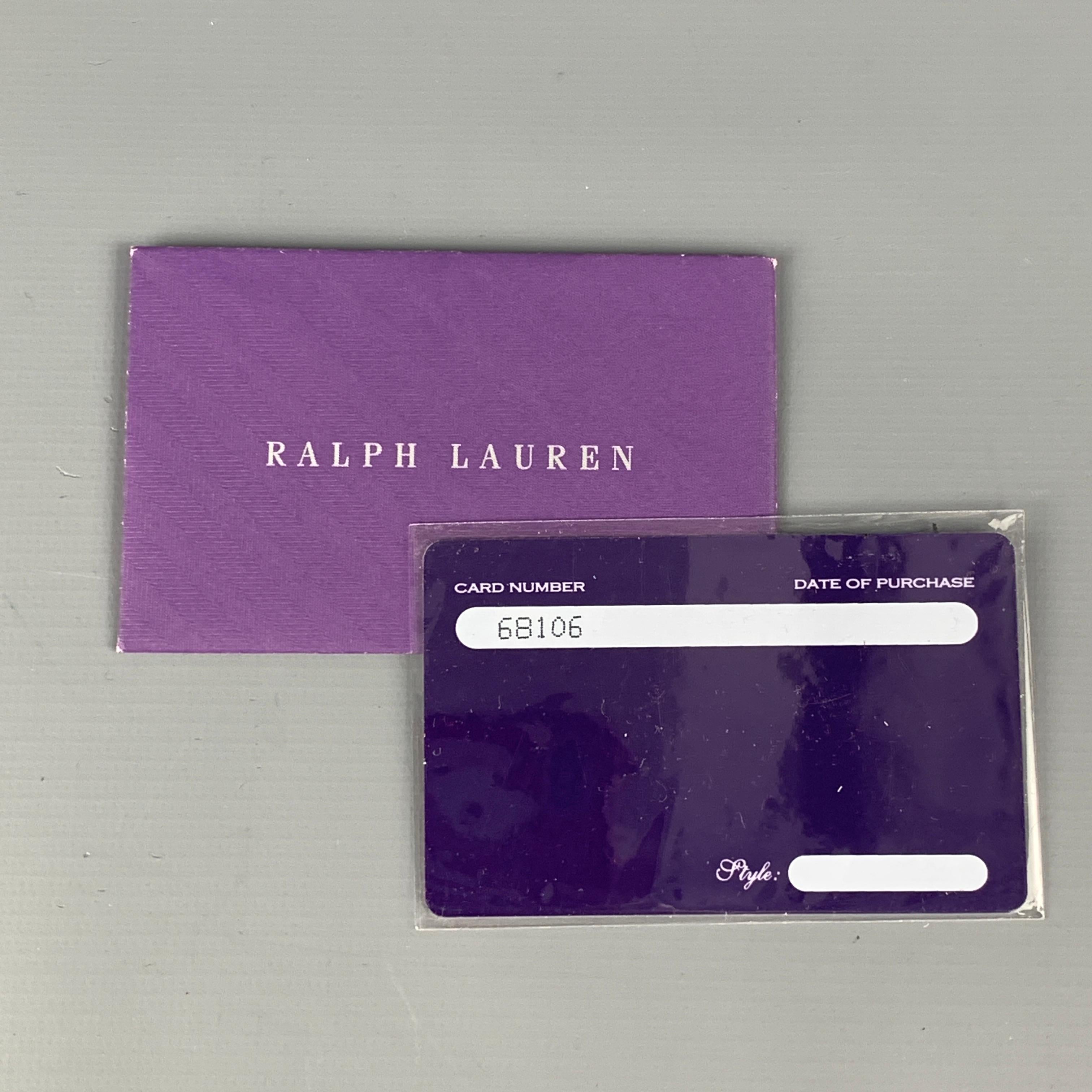 RALPH LAUREN Purple Label Black Leather Briefcase 1