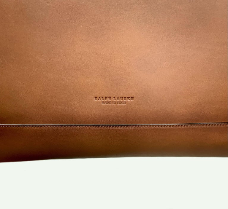 Ralph Lauren Purple Label Leather Wellington Tote Bag in Brown for Men