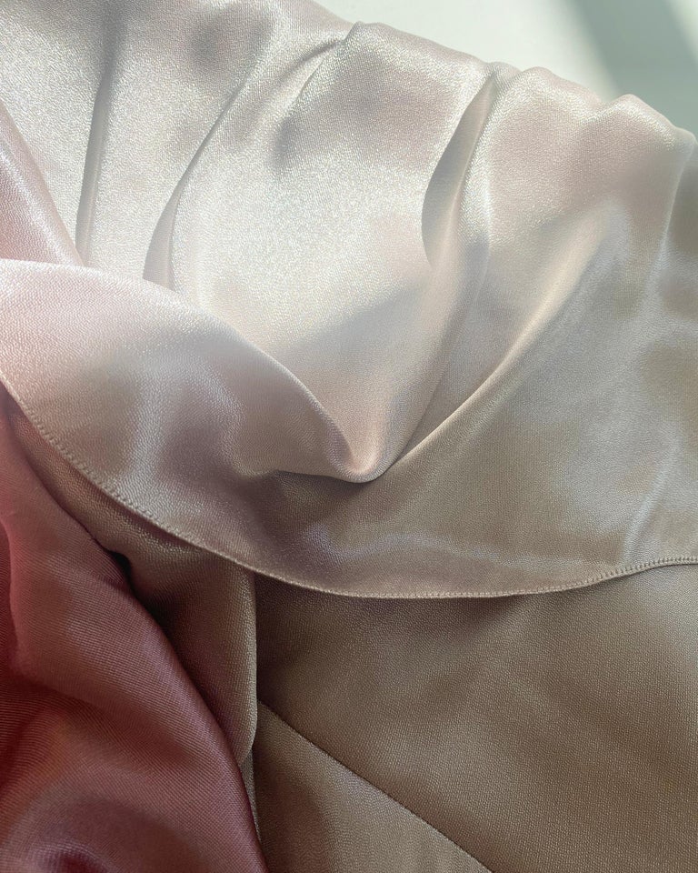 Ralph Lauren purple label Fall 2014 strapless pink purple metallic gown  dress 4 at 1stDibs