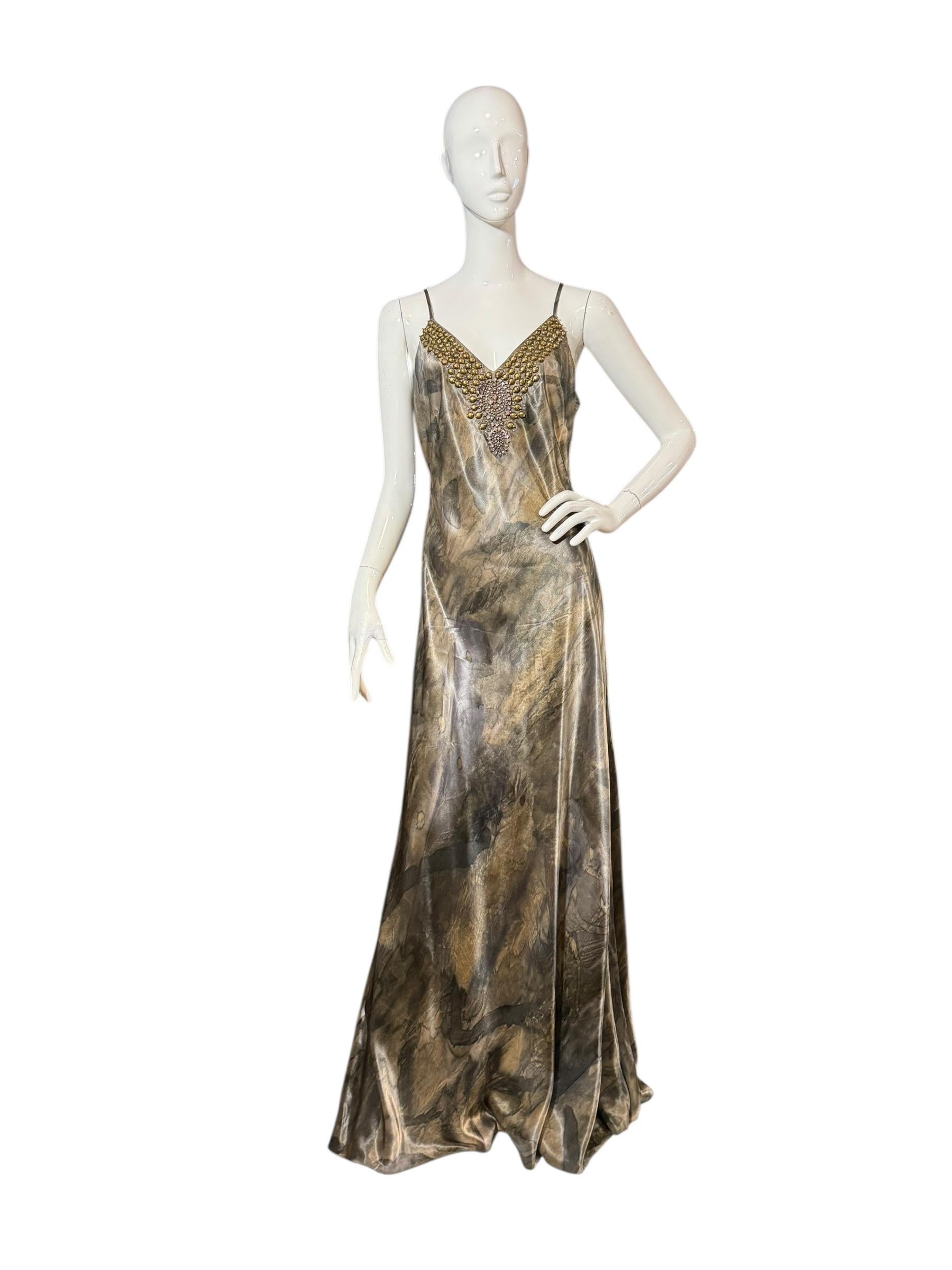 Ralph Lauren Purple Label Herbst 2017 Bronze Seidenkleid mit Jewell Ausschnitt - NWT im Angebot 5