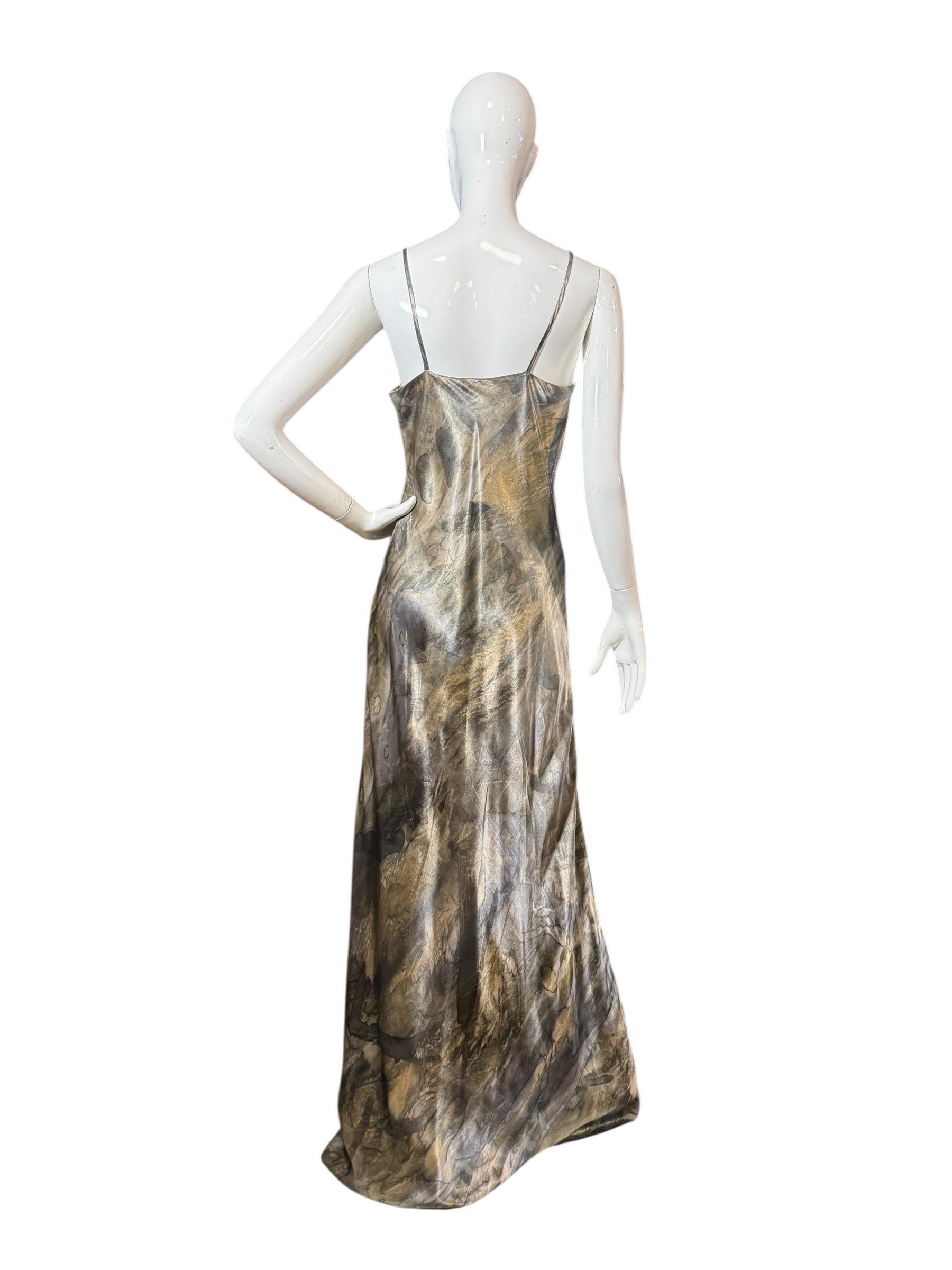 Ralph Lauren Purple Label Herbst 2017 Bronze Seidenkleid mit Jewell Ausschnitt - NWT im Angebot 3