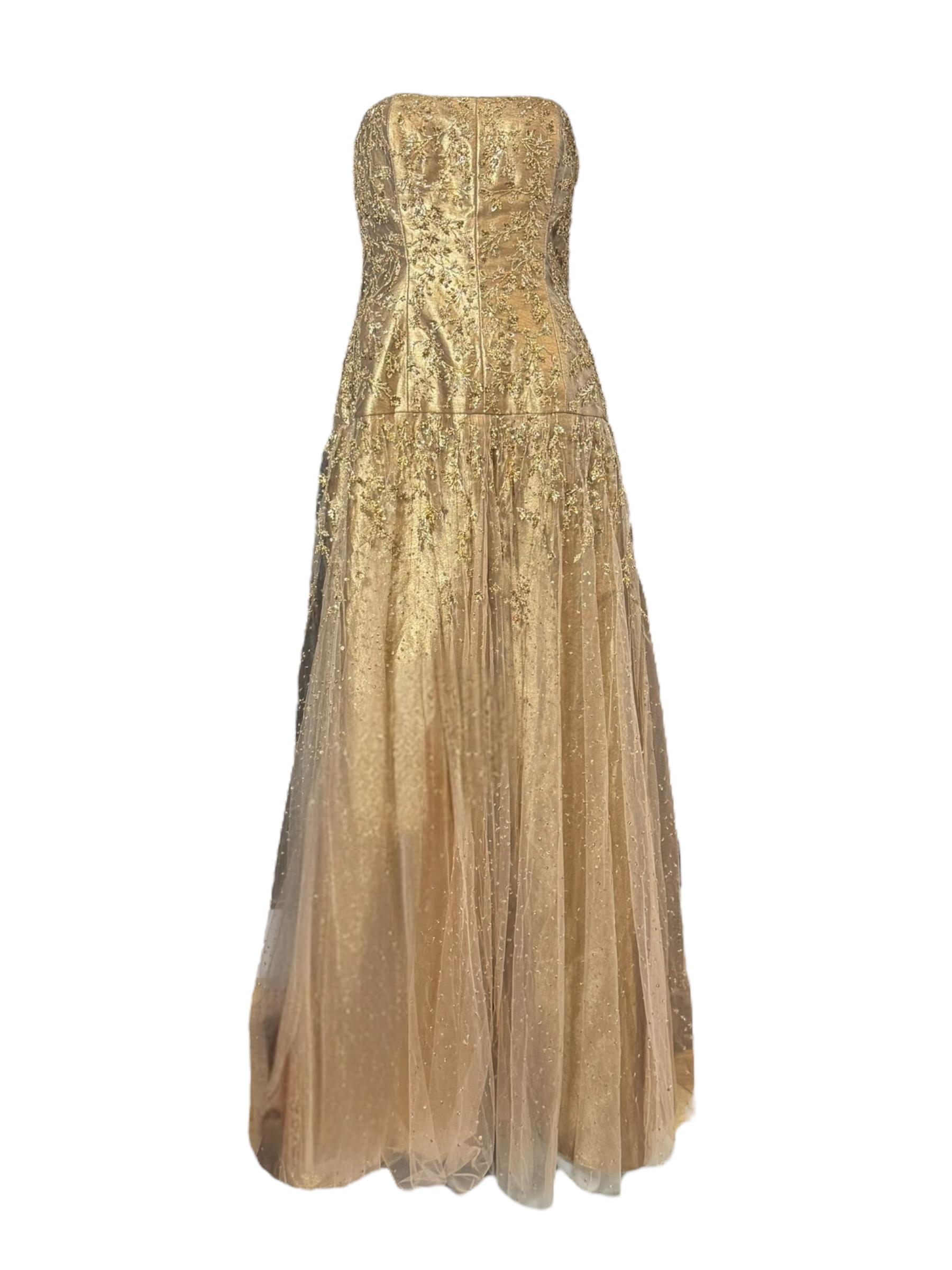 Look final de la robe bustier en tulle perlé de Ralph Lauren Purple Label, F/W 2006 en vente 9