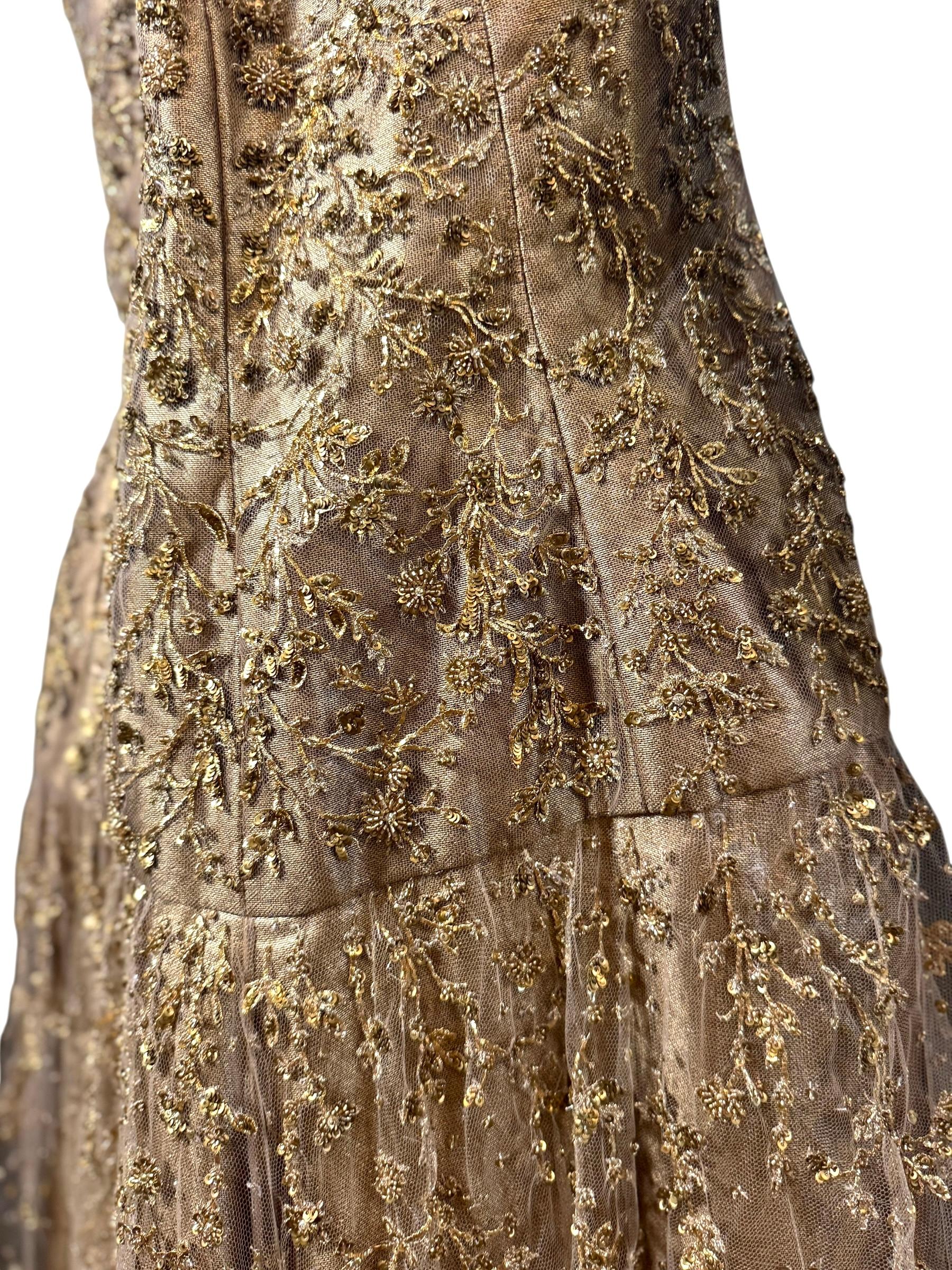 Look final de la robe bustier en tulle perlé de Ralph Lauren Purple Label, F/W 2006 en vente 14