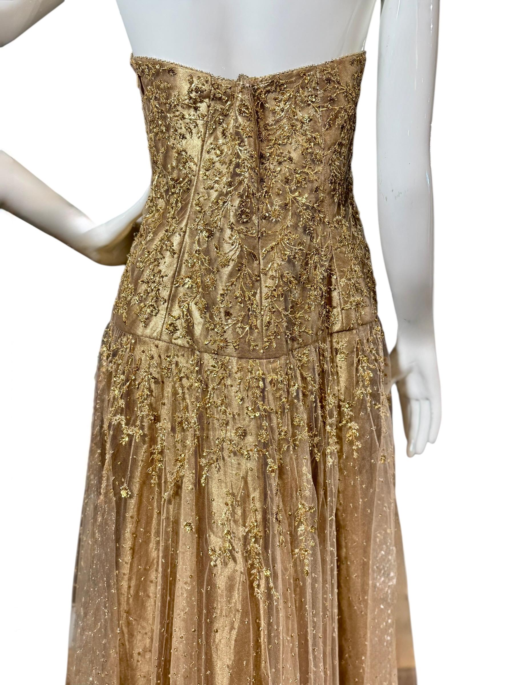 Look final de la robe bustier en tulle perlé de Ralph Lauren Purple Label, F/W 2006 en vente 15