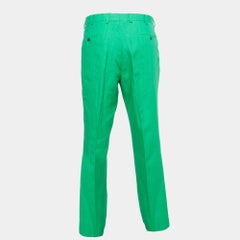 Ralph Lauren Purple Label Green Linen Trousers XXL
