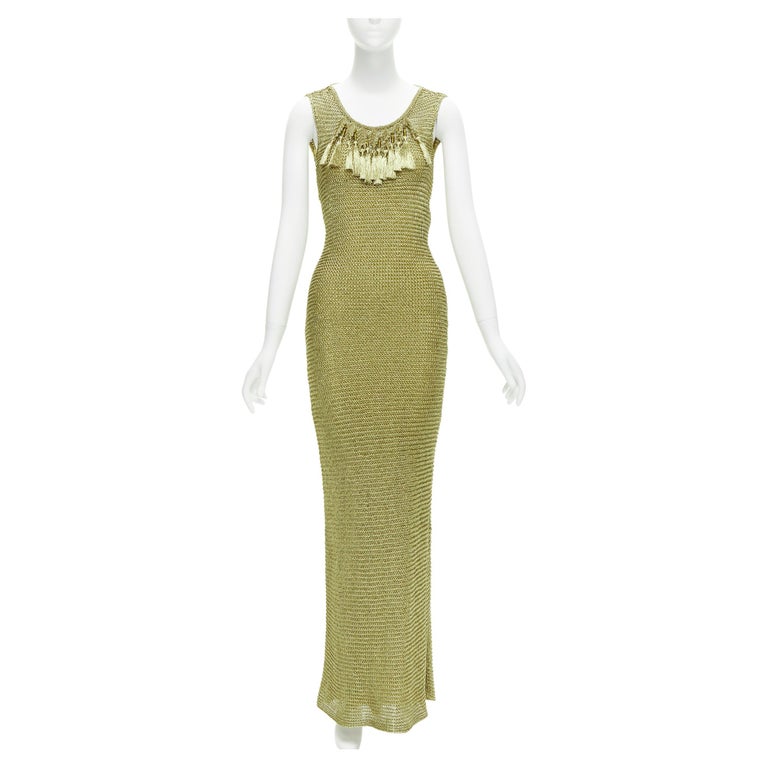 gold dress code Ulla Johnson | Women's Persephone Pleated Cami Wedding Guest Gown in Gold Satin Sleeveless Maxi Dress