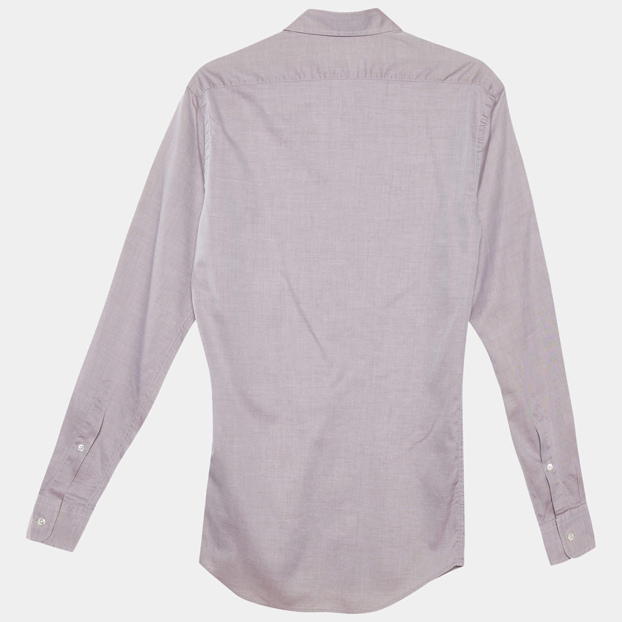How fabulous does this designer shirt look It is made of fine materials and features a fitted silhouette. Pair it with pants and loafers for a cool ensemble.