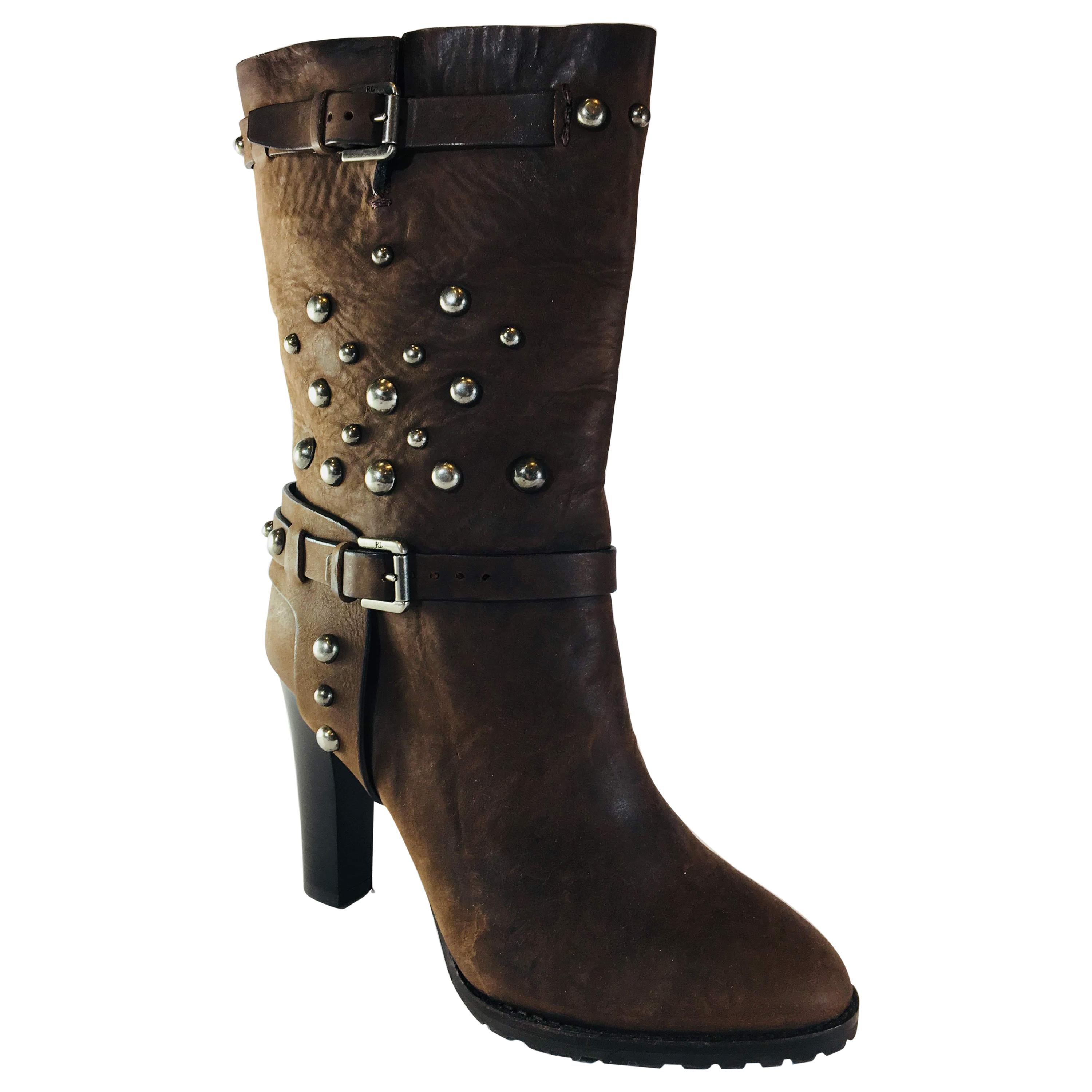 Ralph Lauren Purple Label Mid Calf Boots