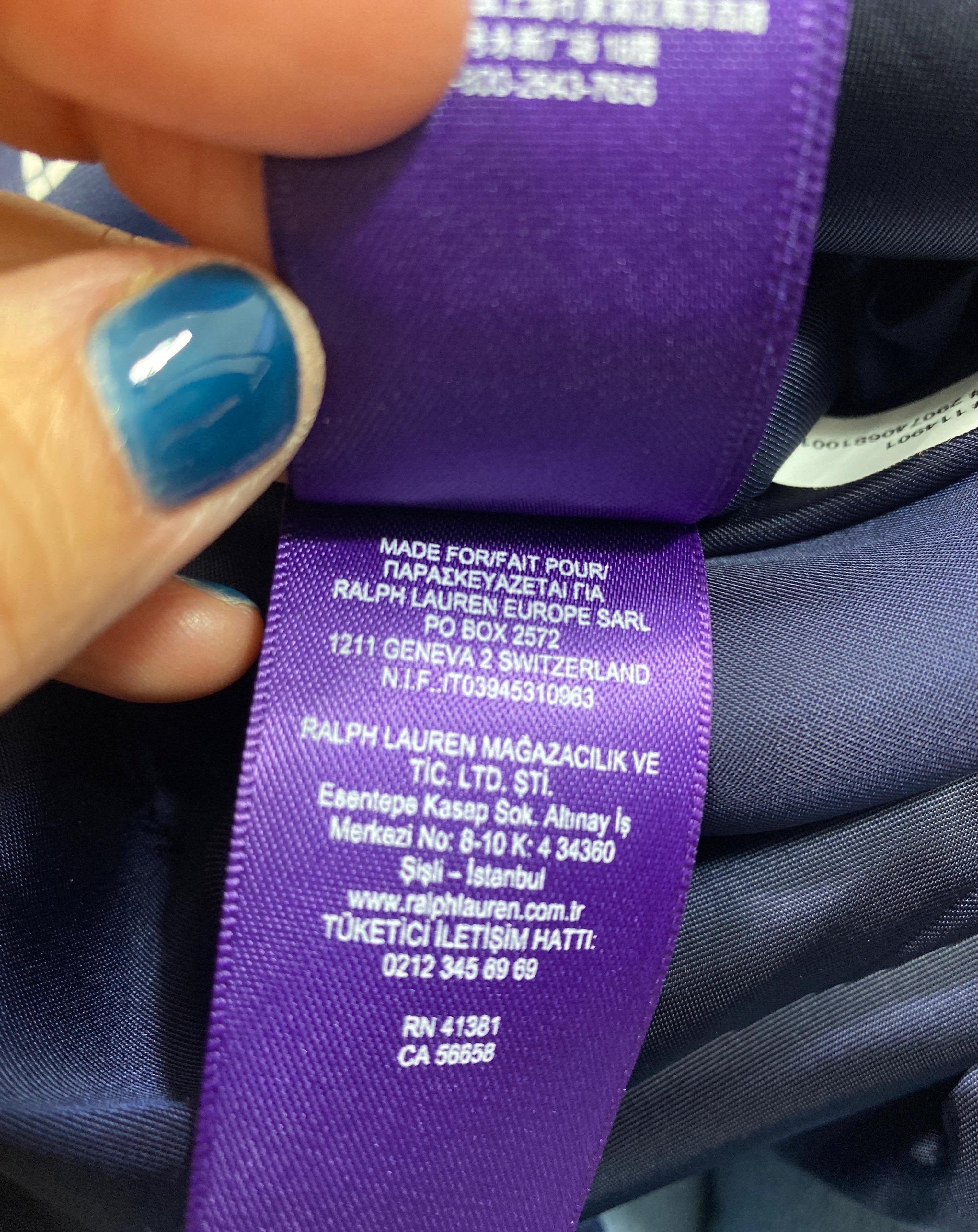Ralph Lauren Purple Label Navy and White Leather Dress - Size 10 For Sale 13
