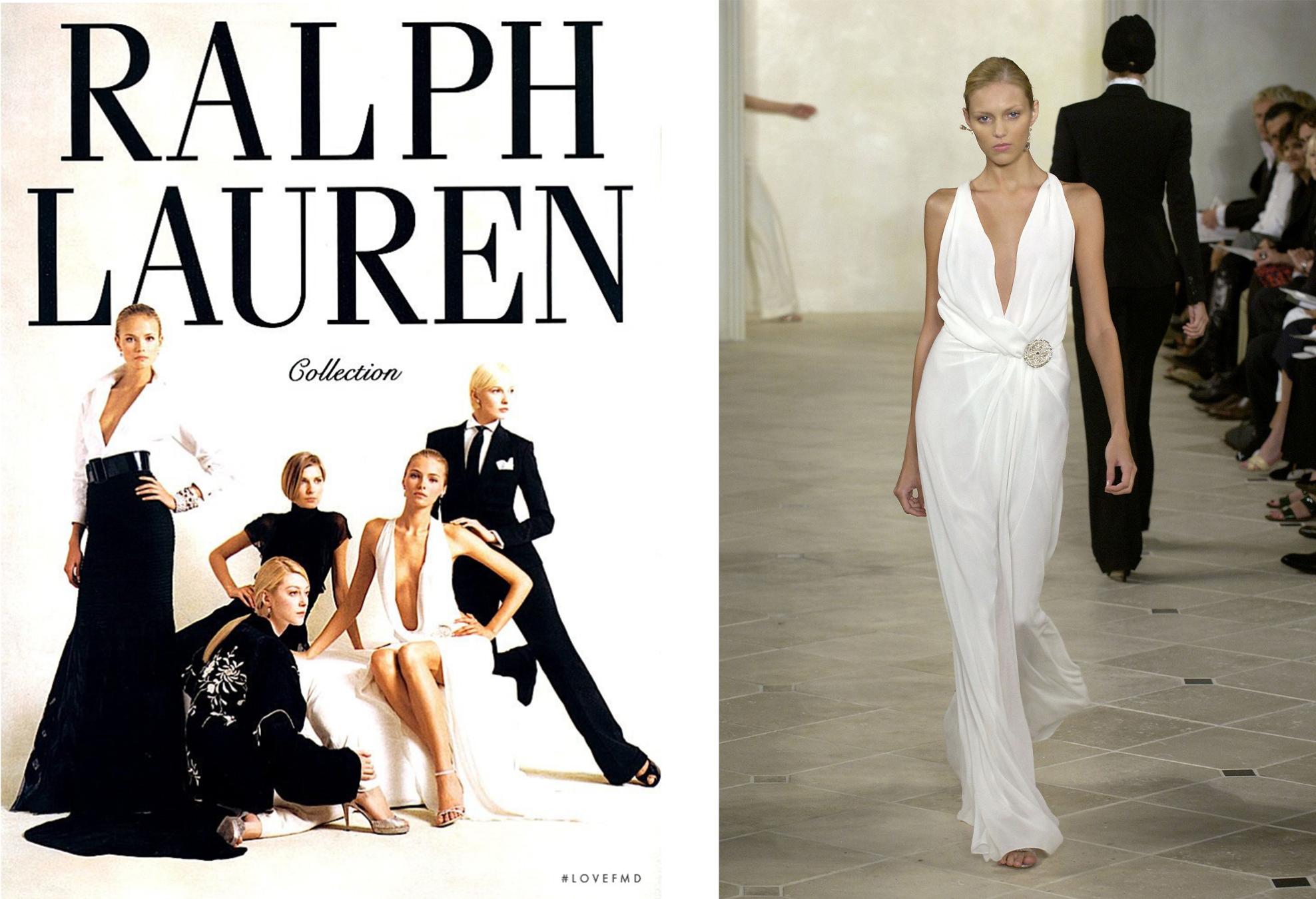 Ralph Lauren Purple Label S/S 07 blanc ivoire robe de mariée en soie plongeante État moyen - En vente à Milano, Lombardia