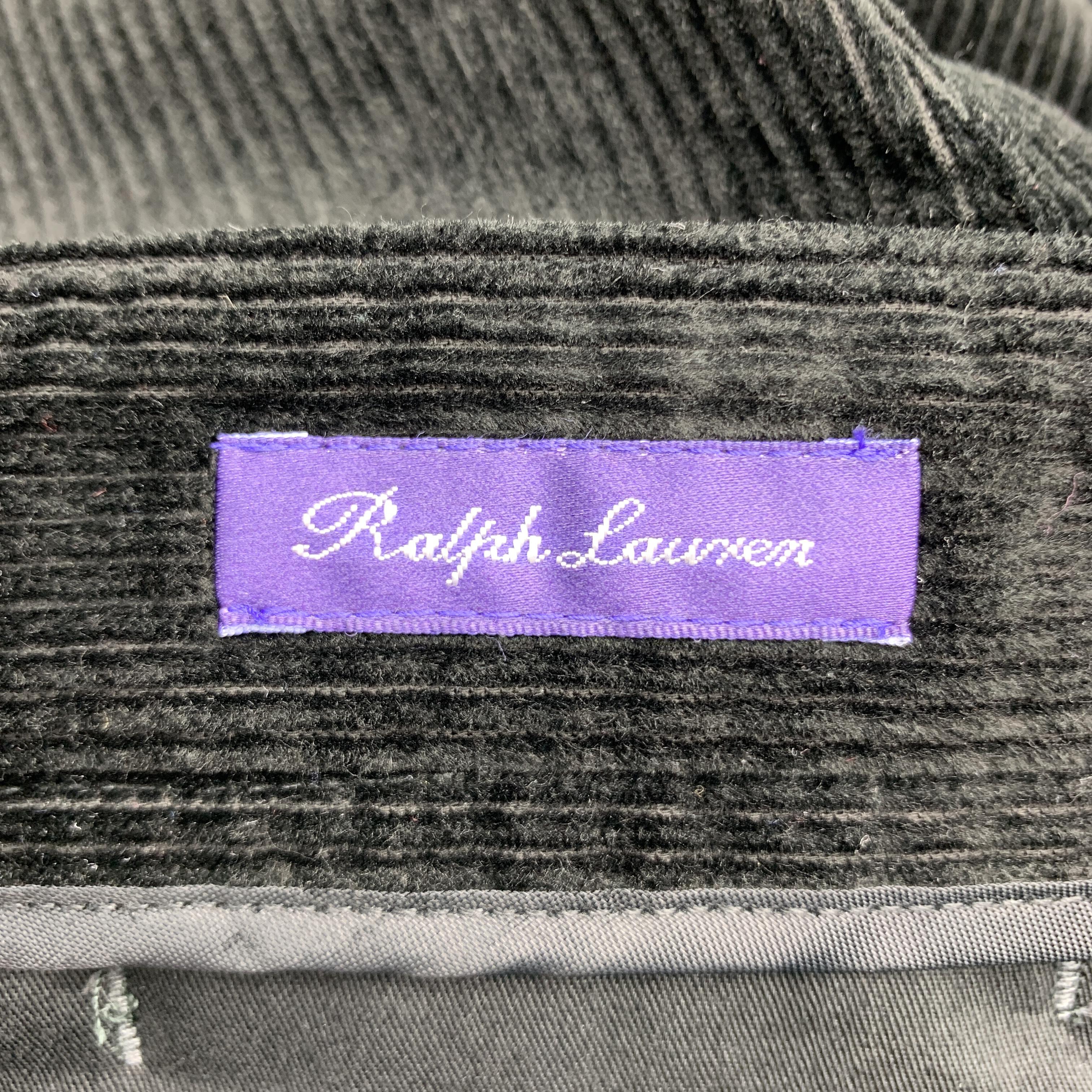RALPH LAUREN Purple Label Size 30 Black Corduroy Breeches Jodhpur Pants In New Condition In San Francisco, CA