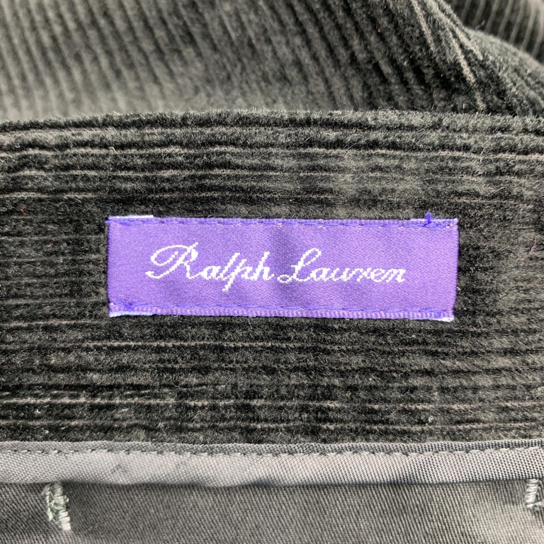 RALPH LAUREN Purple Label Size 30 Black Corduroy Breeches Jodhpur Pants ...