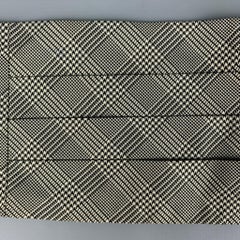 RALPH LAUREN Purple Label Size S/M Black White Glenplaid Silk Cummerbund