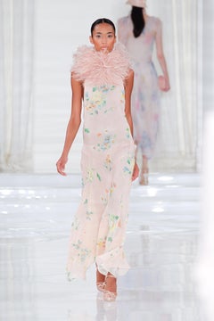 Ralph Lauren Purple Label Spring Summer 2012 pink floral maxi gown