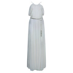 Ralph Lauren Purple Label SS 2012 Ivory Draped Wedding Runway Gown Jewel Belt