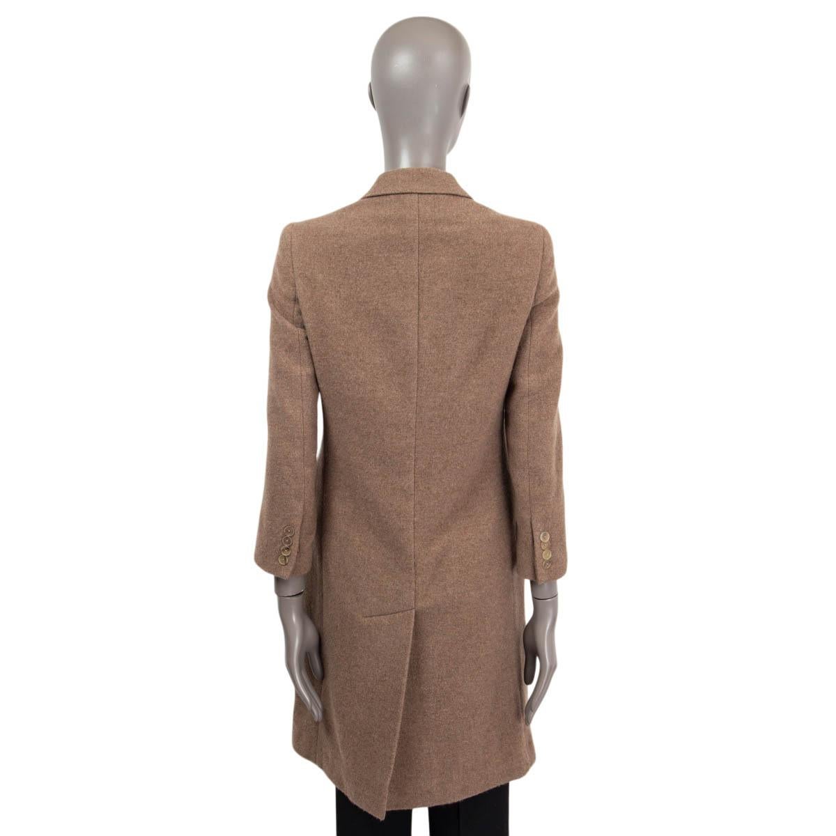 Women's RALPH LAUREN PURPLE LABLE brown cashmere CLASSIC Coat Jacket 0 XS