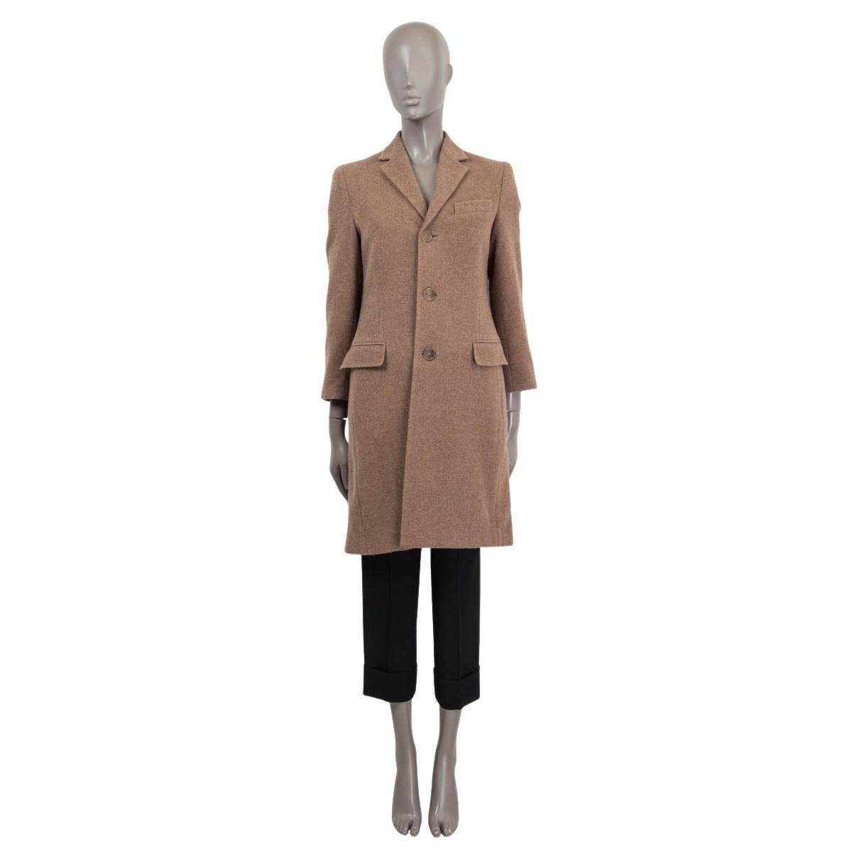 RALPH LAUREN PURPLE LABLE brown cashmere CLASSIC Coat Jacket 0 XS