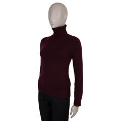 RALPH LAUREN PURPLE LABLE burgunderfarbener Kaschmir TURTLENECK Pullover S