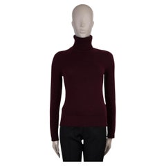 RALPH LAUREN PURPLE LABLE burgunderfarbener Kaschmir TURTLENECK Pullover S